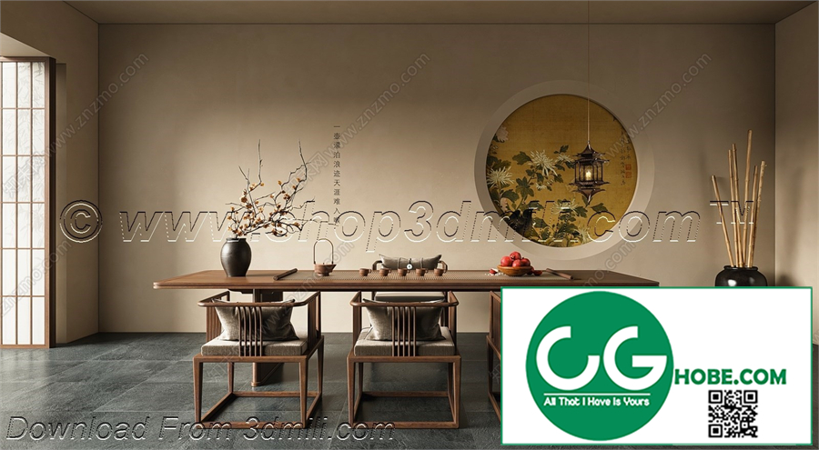 Tea Room 21 3D Model